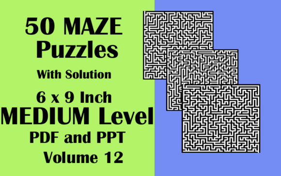 50 Maze Puzzles for Fun and Brain Training