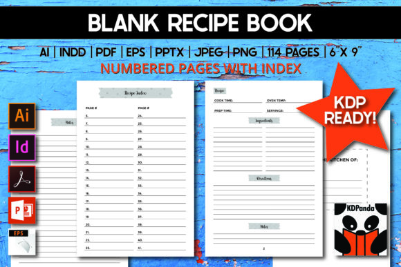 Creating a Personalized Culinary Journey with the Blank Recipe Book·Numbered Pages Index