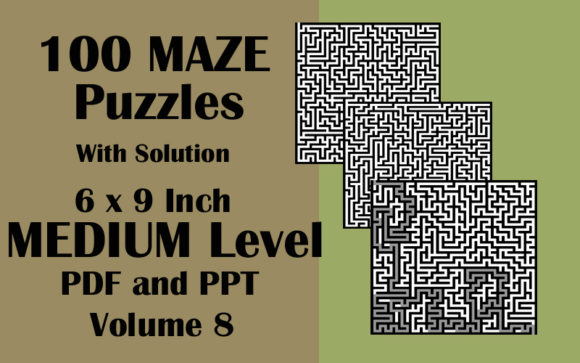 Explore 100 Maze Puzzles in 6x9 Format