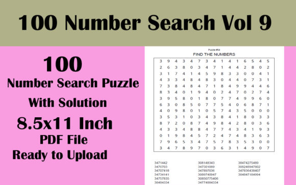 Explore Creative Potential with 100 Number Search Puzzles
