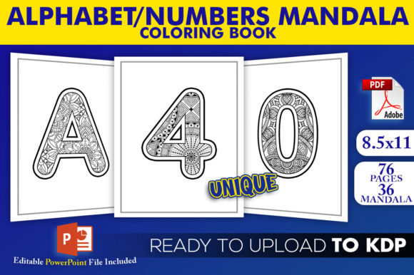 Explore the Creative World of Mandala Alphabet, Numbers Coloring Pages