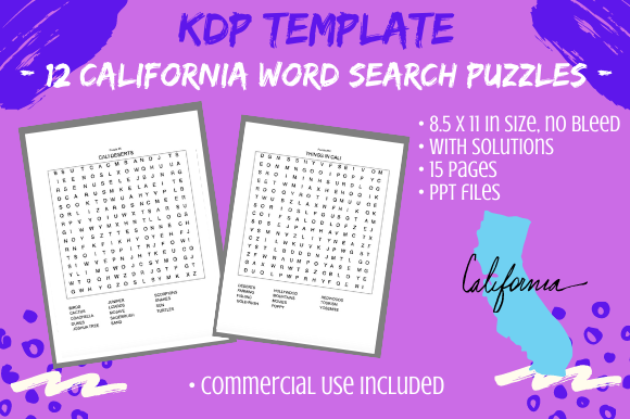 Exploring 12 USA California State Word Searches for Creative and Educational Use
