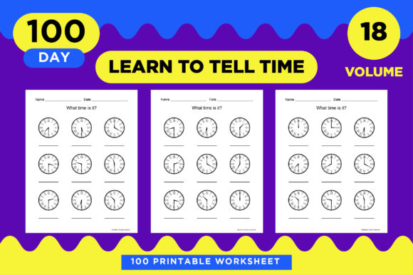 Master Time Telling with KDP Printable Time Learning Worksheets