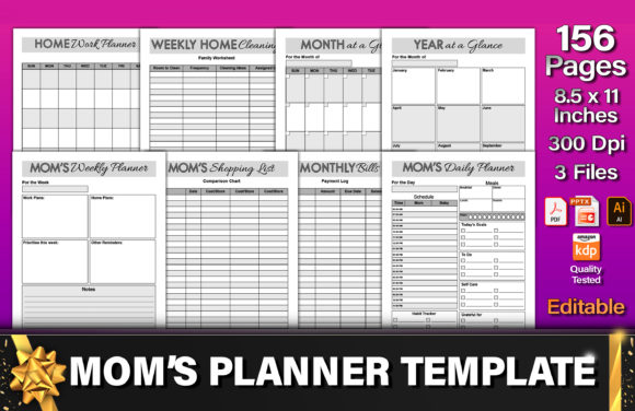 Stay Organized with Mom's Planner Template