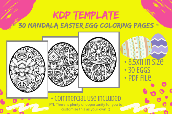 Unleash Creativity with 30 Easter Egg Mandalas Coloring Pages